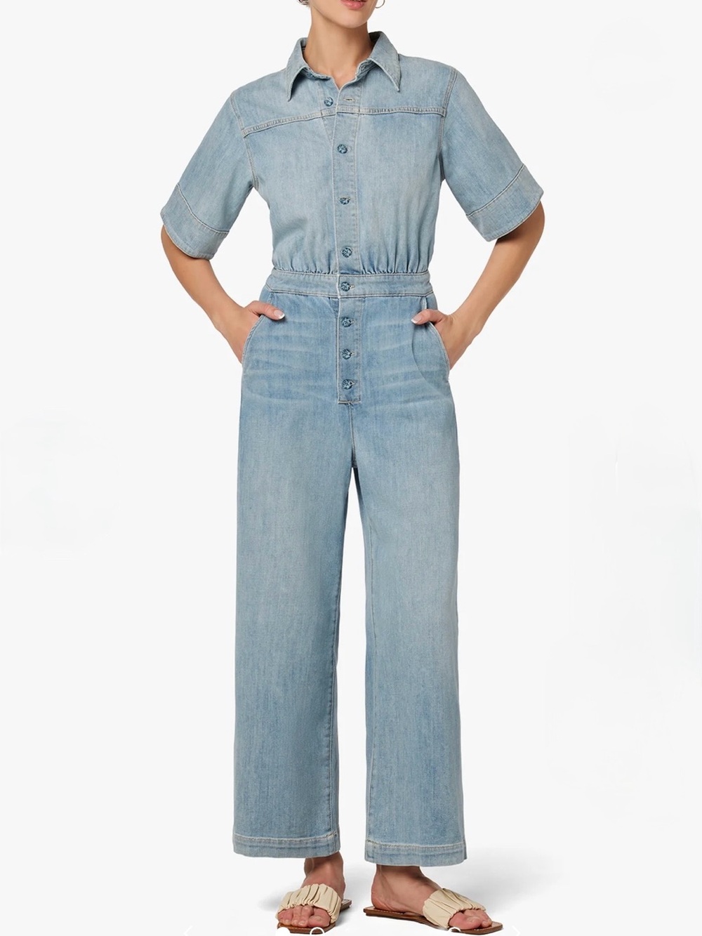 Joe’s Jeans “Tiana” Denim Jumpsuit in Admiration Wash ~ XS